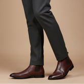 Hayes London | Strider Chelsea Boots – Brown Plain Genuine Leather Men’s Shoes